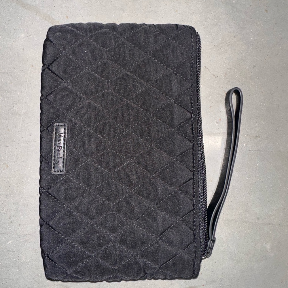 Vera Bradley Charcoal Quilted Wristlet